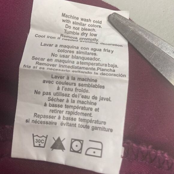 CHEROKEE Women’s Scrub Jacket Size XS Maroon Burgundy Workwear Core Stretch - Picture 4 of 10